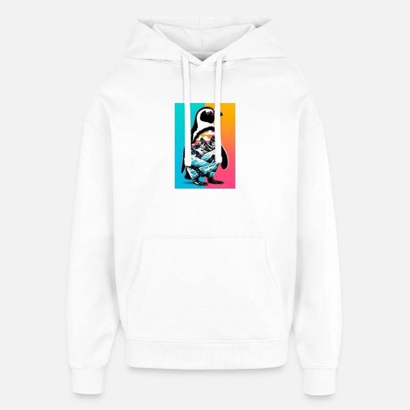 pingouin - Sweat à capuche unisexe Stanley/Stella Oversized - blanc