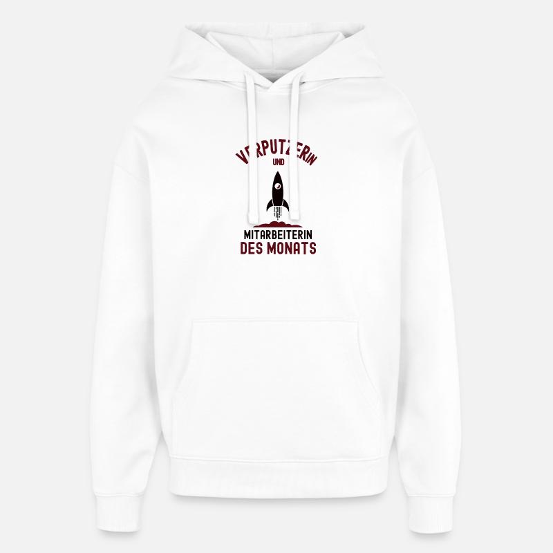 Mitarbeiterin des Monats Verputzerin Verputzer - Oversized Unisex Hoodie von Stanley/Stella - Weiß