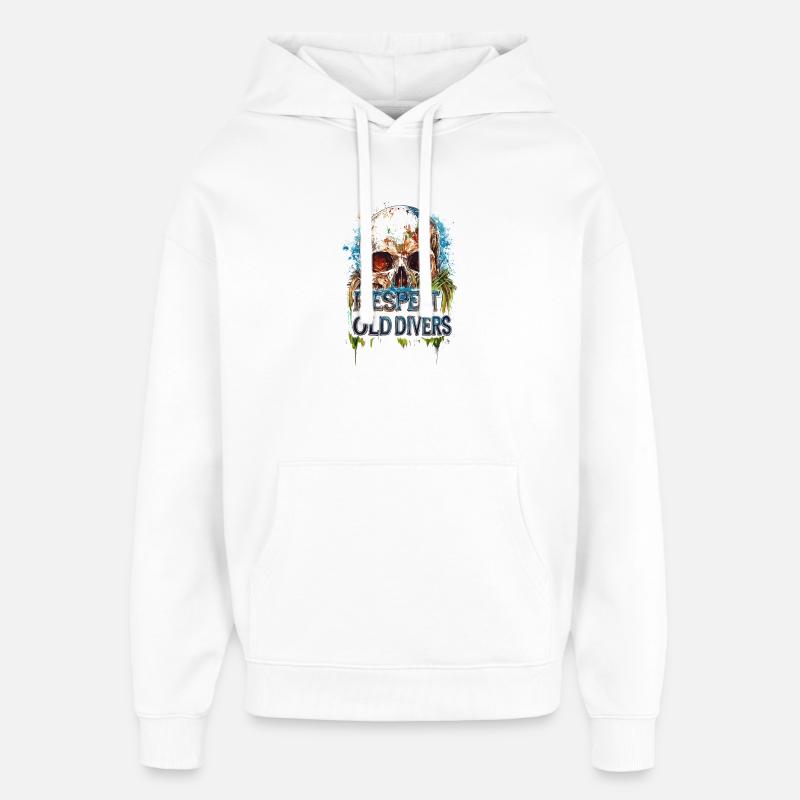 Diver Birthday Gift Giftidea Old - Oversized Unisex Hoodie von Stanley/Stella - Weiß