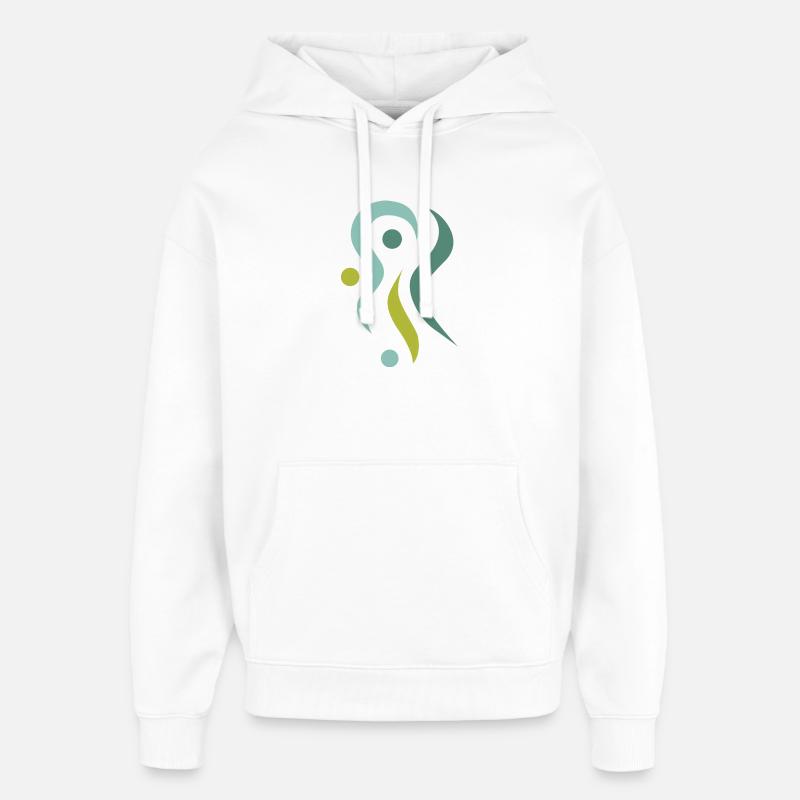 yoga_design_2 - Sweat à capuche unisexe Stanley/Stella Oversized - blanc