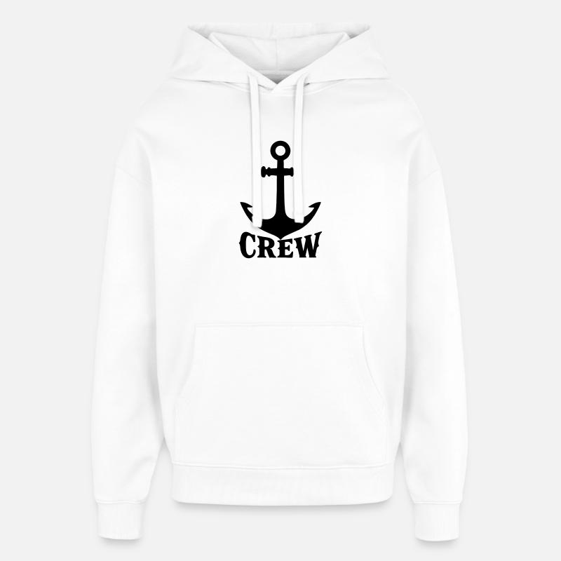 Équipage du navire - Sweat à capuche unisexe Stanley/Stella Oversized - blanc