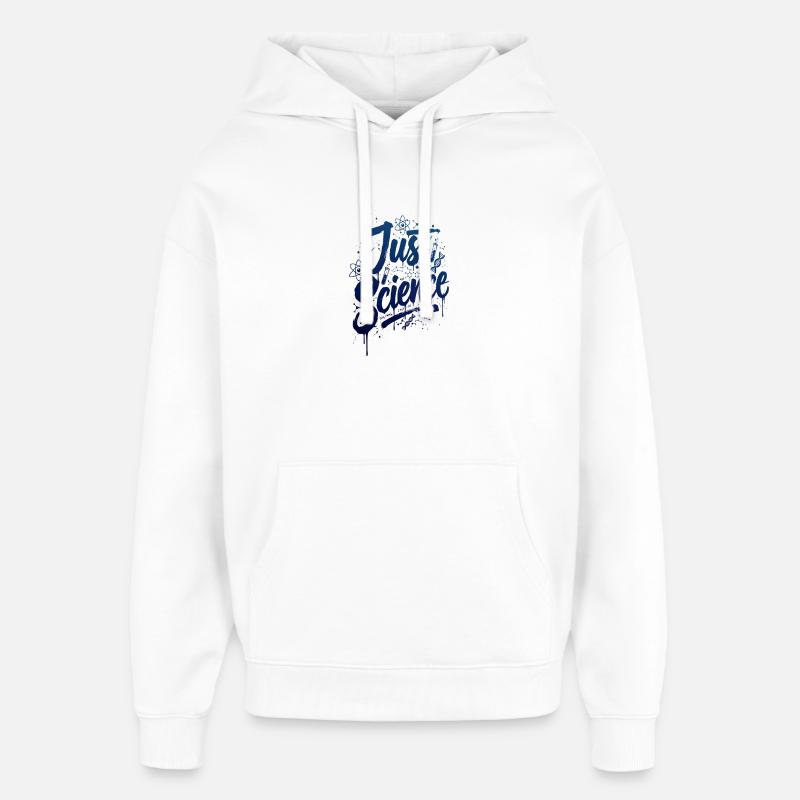 Solo scienza Blu Splash - Stanley/Stella Oversized Felpa con cappuccio unisex - bianco