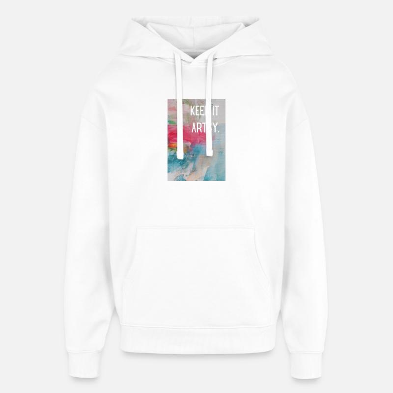 Keep it artsy.  - Oversized Unisex Hoodie von Stanley/Stella - Weiß