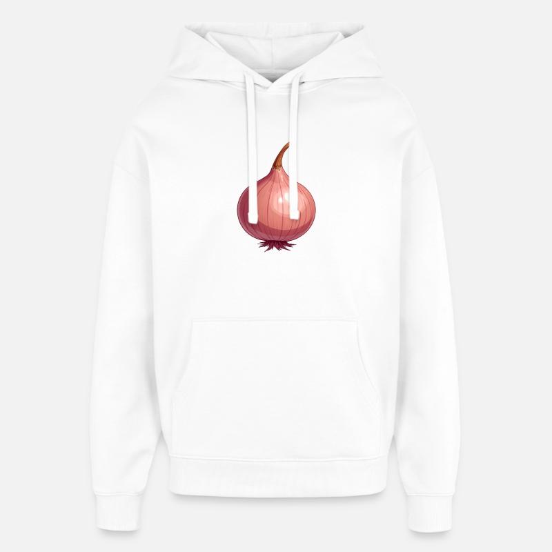 oignon - Sweat à capuche unisexe Stanley/Stella Oversized - blanc