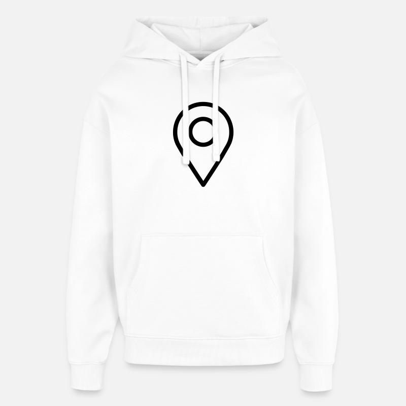 localization - Oversized Unisex Hoodie by Stanley/Stella - white