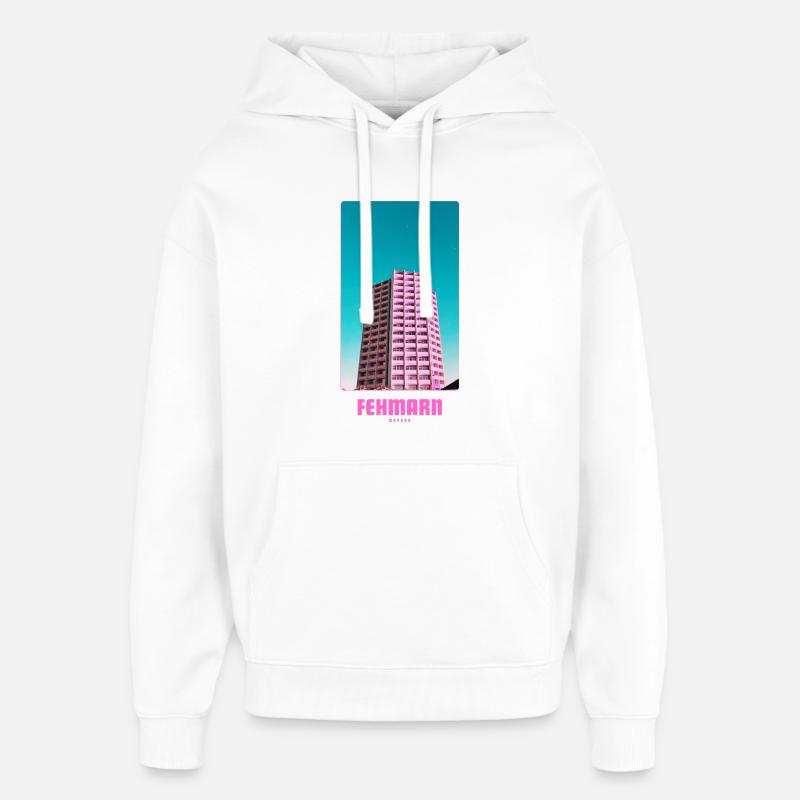 Fehmarn _ Ostsee  - Oversized Unisex Hoodie von Stanley/Stella - Weiß