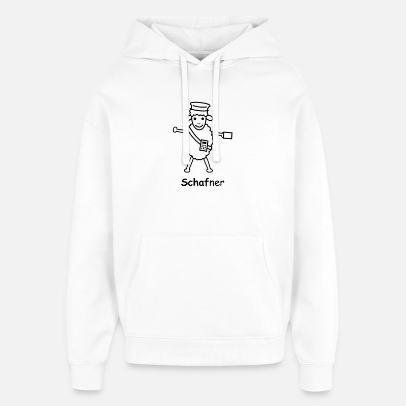 TIB_Schaf-ner - Oversized Unisex Hoodie von Stanley/Stella - Weiß