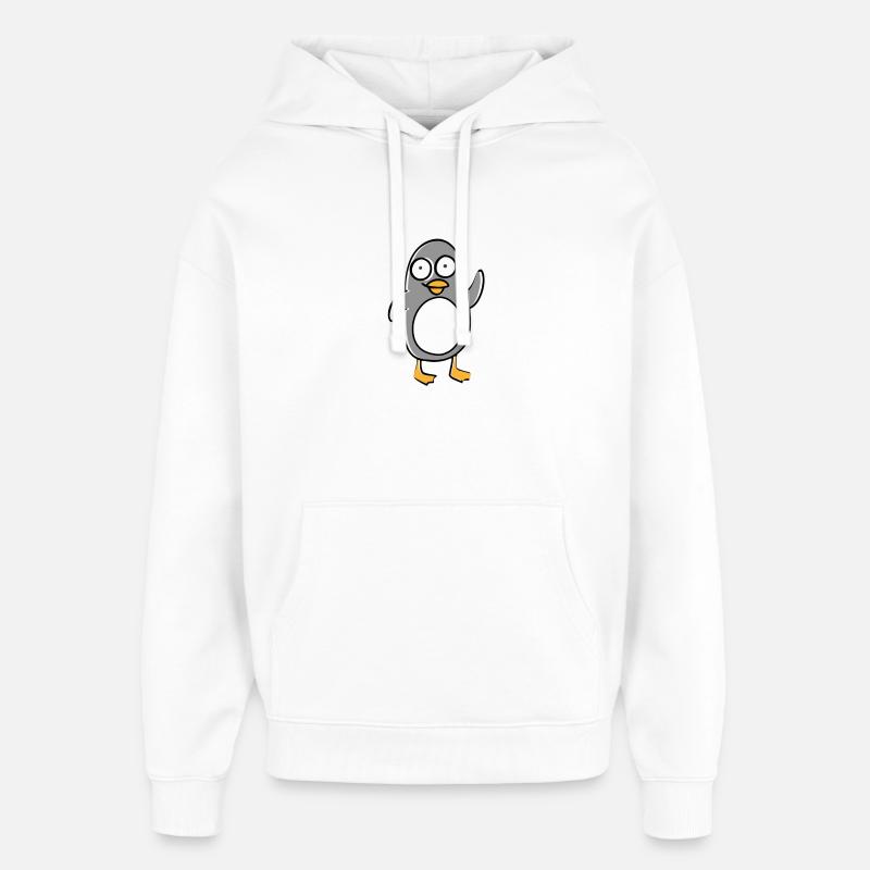 manchot - Sweat à capuche unisexe Stanley/Stella Oversized - blanc