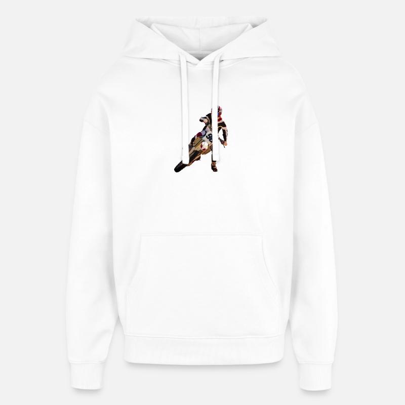 Motocross - Sweat à capuche unisexe Stanley/Stella Oversized - blanc