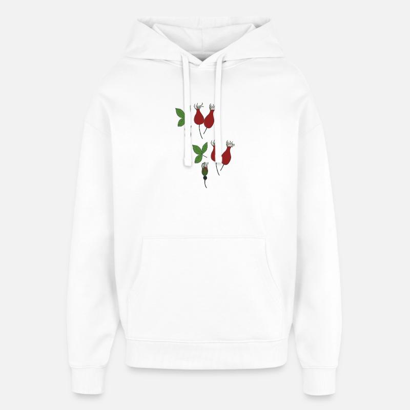 Style églantier - Sweat à capuche unisexe Stanley/Stella Oversized - blanc