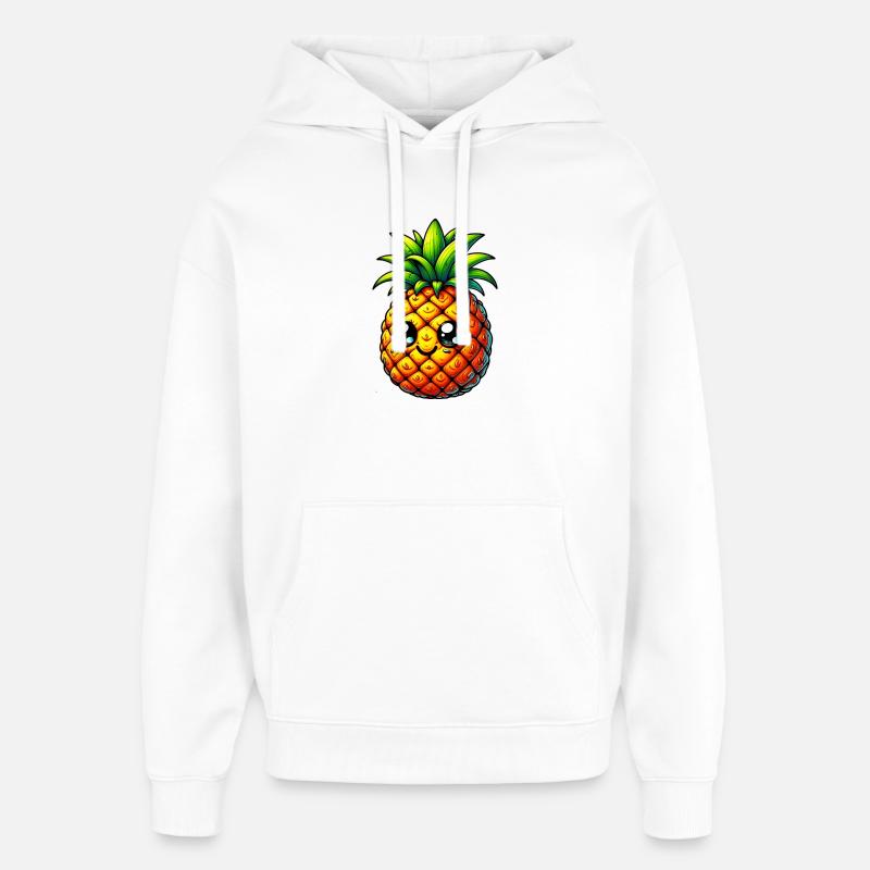 Ananas - Sweat à capuche unisexe Stanley/Stella Oversized - blanc