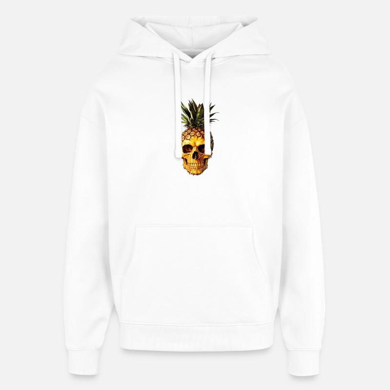 Skullanas - Sweat à capuche unisexe Stanley/Stella Oversized - blanc