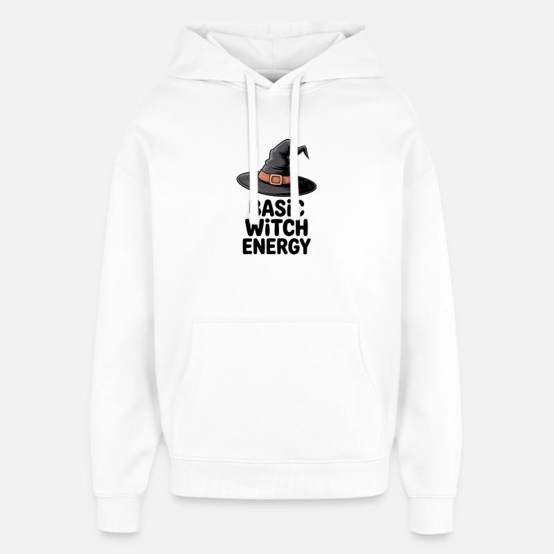 Basic Witch Energy - Oversized Unisex Hoodie by Stanley/Stella - white
