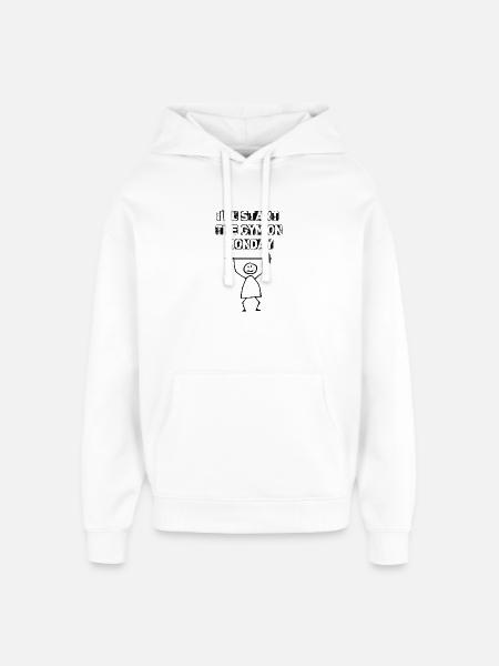 Ich fange am Montag mit dem Fitnessstudio an - Oversized Unisex Hoodie von Stanley/Stella - Weiß