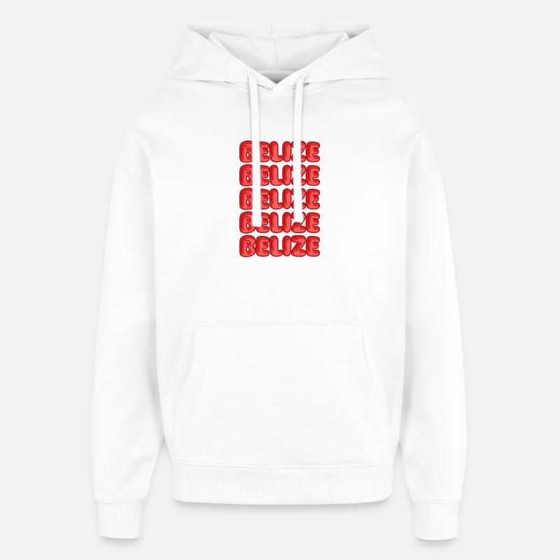 Belize - Sweat à capuche unisexe Stanley/Stella Oversized - blanc