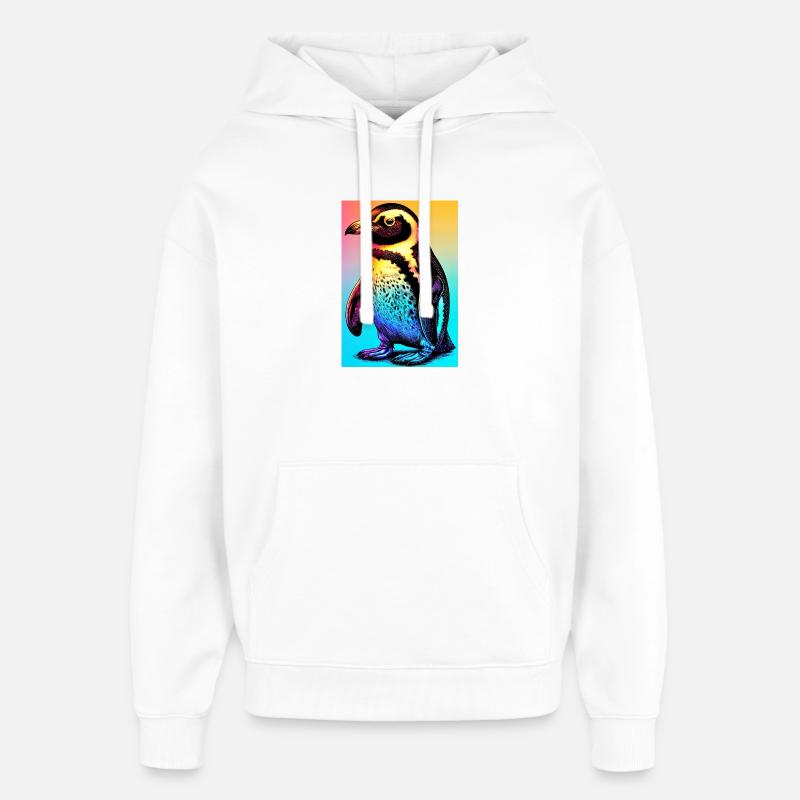 pingouin - Sweat à capuche unisexe Stanley/Stella Oversized - blanc