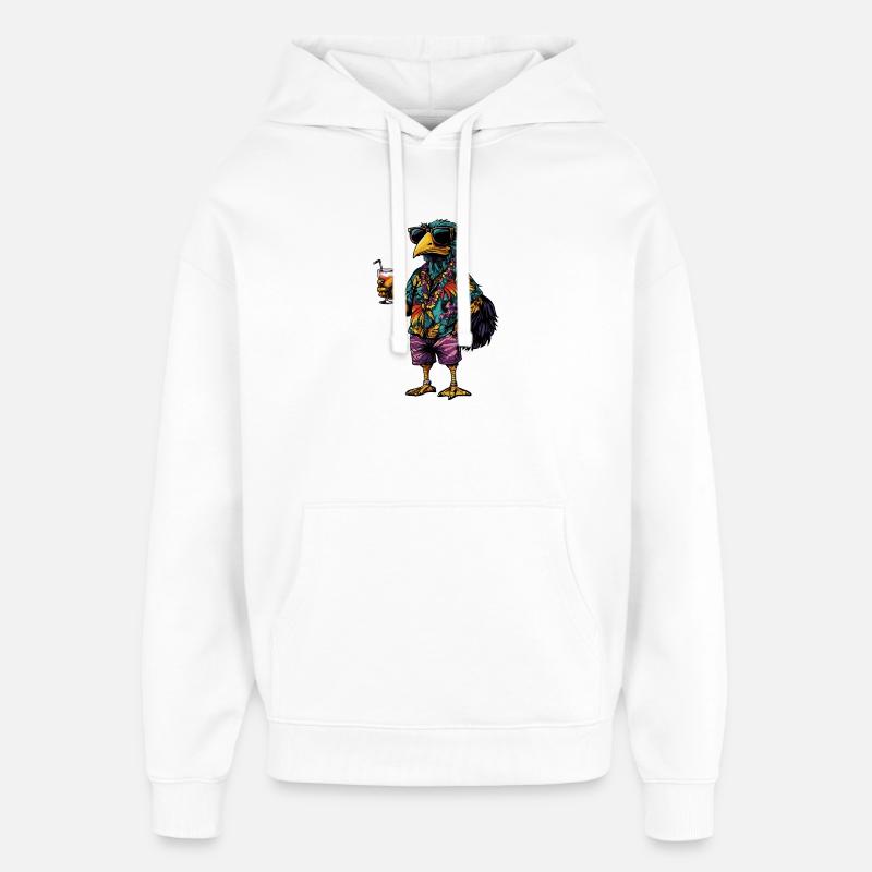 Strauß Comic Sommer - Oversized Unisex Hoodie von Stanley/Stella - Weiß