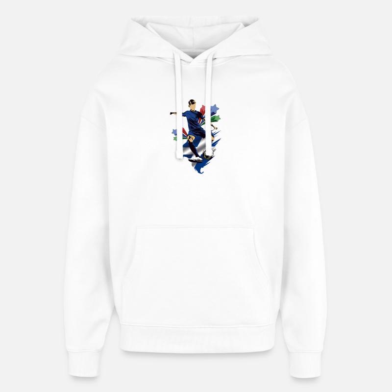 Escocia - Écosse - Drapeaux - Sweat à capuche unisexe Stanley/Stella Oversized - blanc