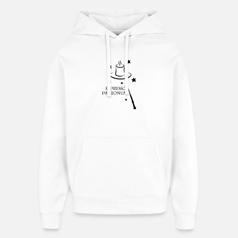 2541614 131015738 Espresso - Sweat à capuche unisexe Stanley/Stella Oversized - blanc