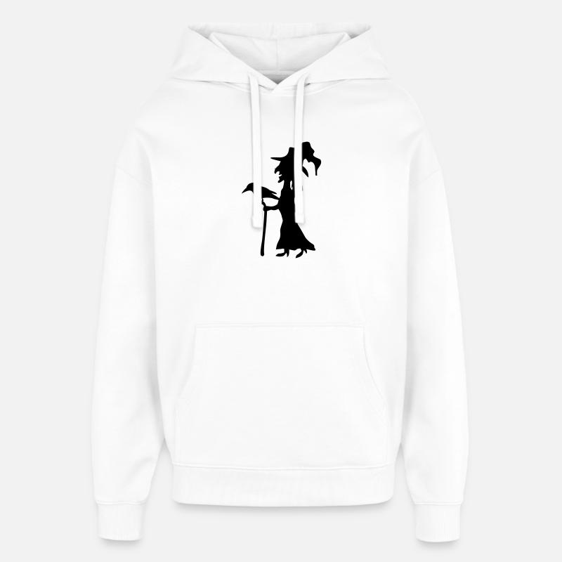 Abstrakte Hexen Silhouette - Oversized Unisex Hoodie von Stanley/Stella - Weiß