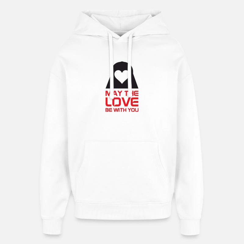 Möge die Liebe mit dir sein - Oversized Unisex Hoodie von Stanley/Stella - Weiß