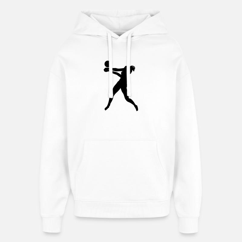 Beach volley - Stanley/Stella Oversized Felpa con cappuccio unisex - bianco