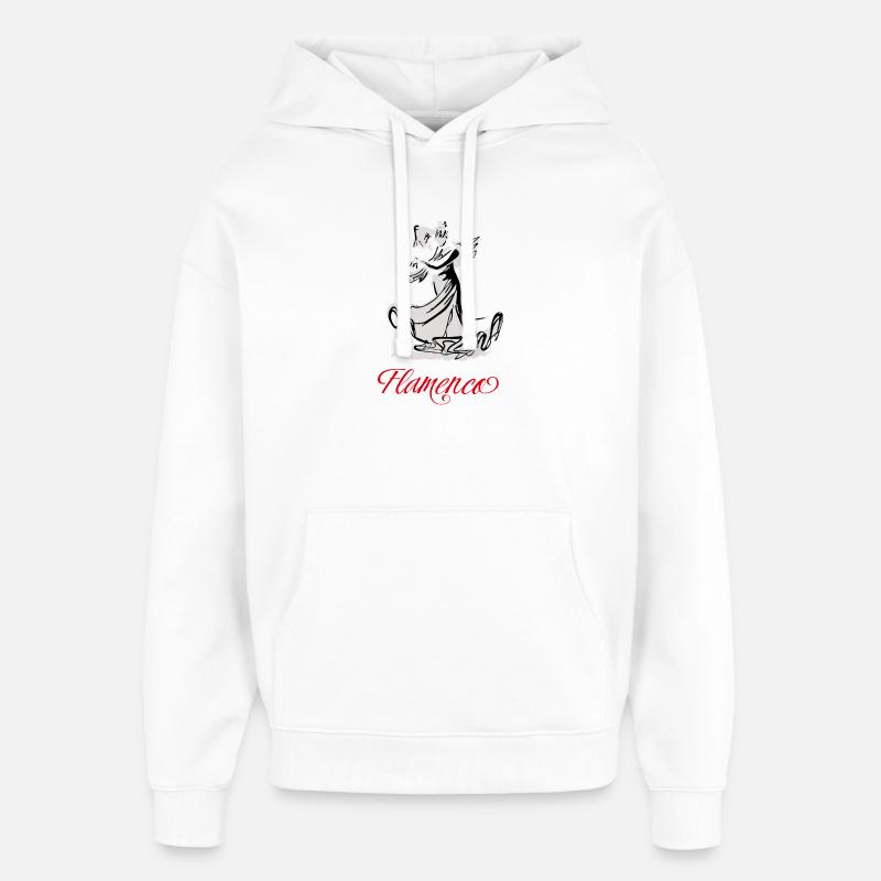 Flamand - Sweat à capuche unisexe Stanley/Stella Oversized - blanc