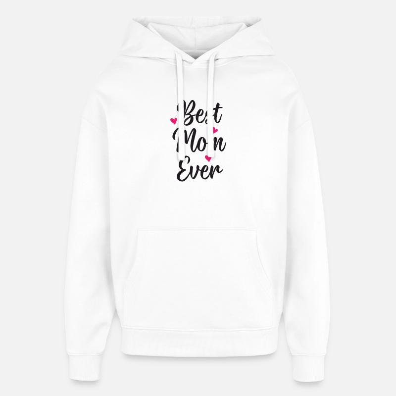 Beste Mutter aller Zeiten - Oversized Unisex Hoodie von Stanley/Stella - Weiß