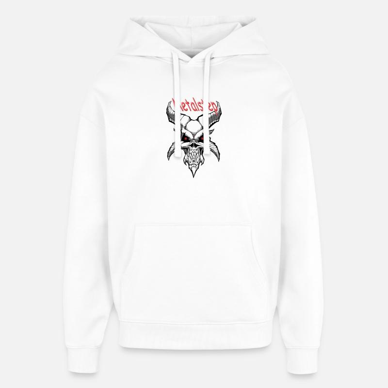 Metal step - Sweat à capuche unisexe Stanley/Stella Oversized - blanc