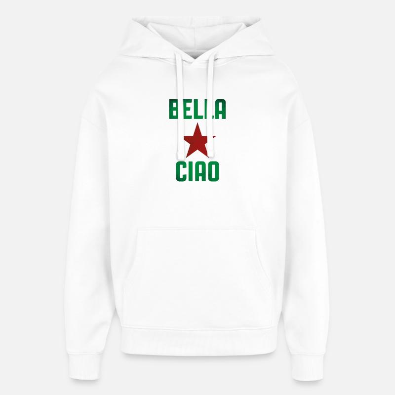 Chants partisans - Sweat à capuche unisexe Stanley/Stella Oversized - blanc