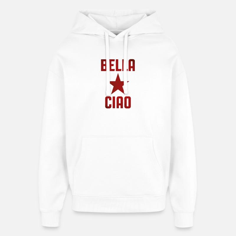 Chants partisans - Sweat à capuche unisexe Stanley/Stella Oversized - blanc