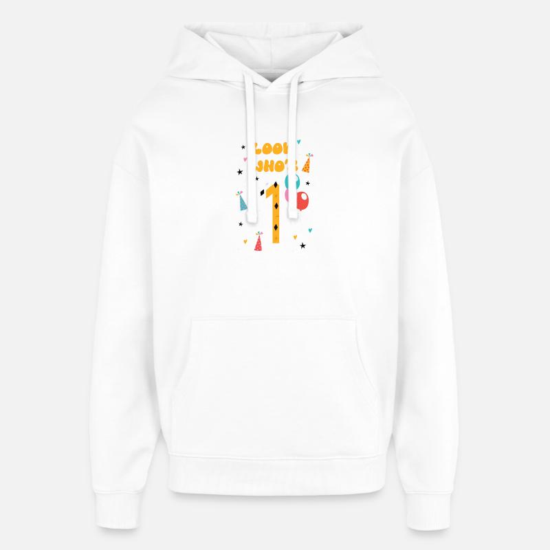 Regardez qui parle - Sweat à capuche unisexe Stanley/Stella Oversized - blanc