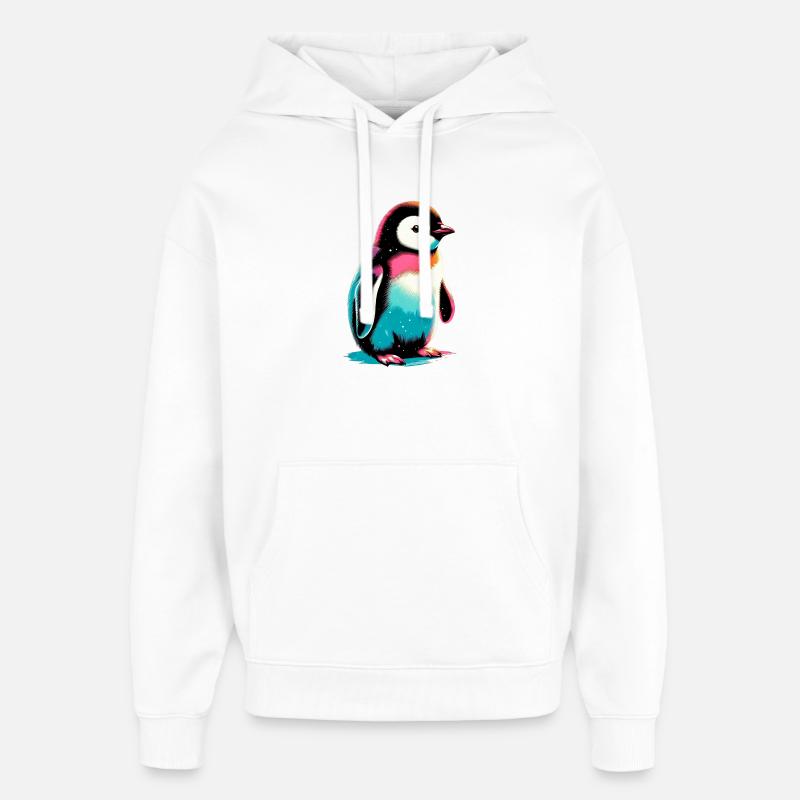 Pingouin - Sweat à capuche unisexe Stanley/Stella Oversized - blanc