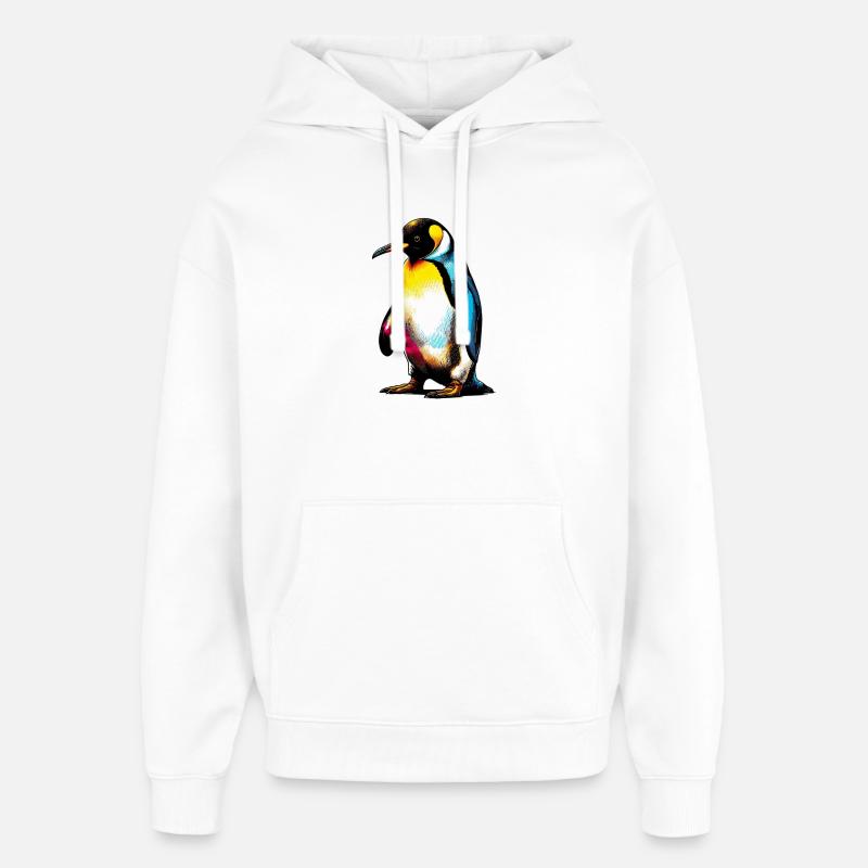 Pingouin - Sweat à capuche unisexe Stanley/Stella Oversized - blanc