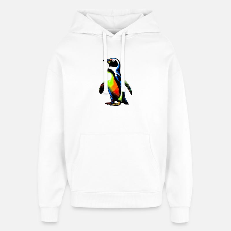Pingouin - Sweat à capuche unisexe Stanley/Stella Oversized - blanc