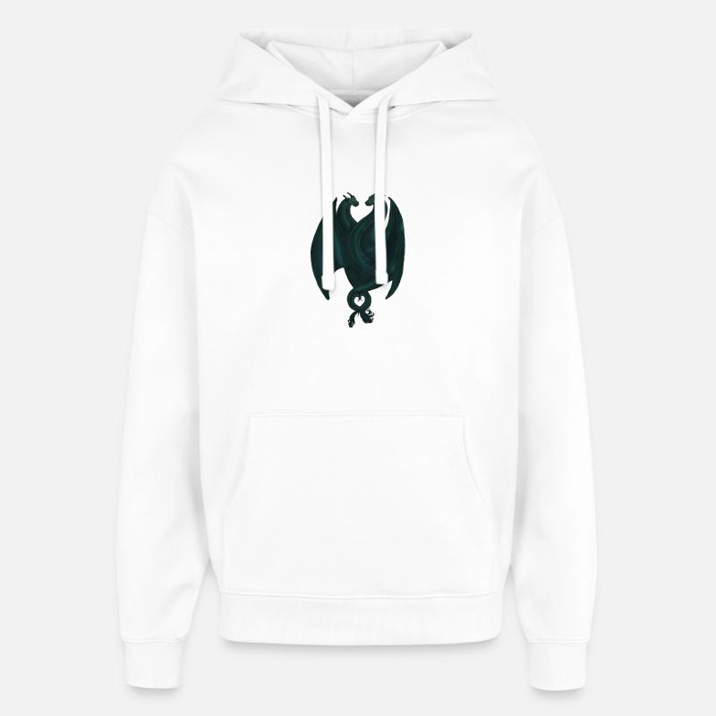 L’amour du dragon - Sweat à capuche unisexe Stanley/Stella Oversized - blanc