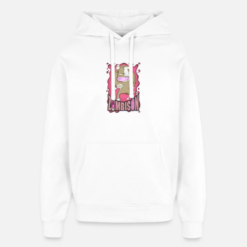 Zombison ! - Sweat à capuche unisexe Stanley/Stella Oversized - blanc