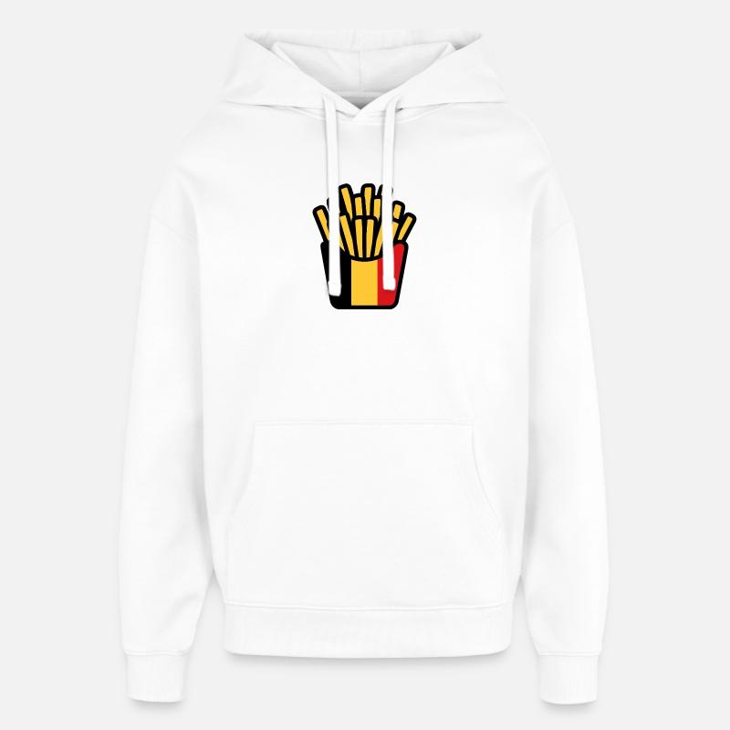 Frites Flag Pop Art - Sweat à capuche unisexe Stanley/Stella Oversized - blanc