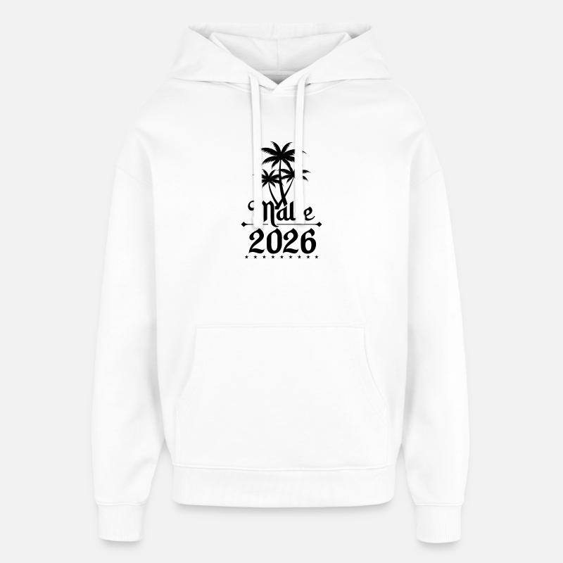 Malle 2026 - Sweat à capuche unisexe Stanley/Stella Oversized - blanc