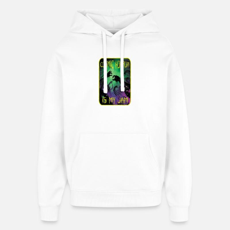 L’horreur cosmique, c’est mon truc - Sweat à capuche unisexe Stanley/Stella Oversized - blanc