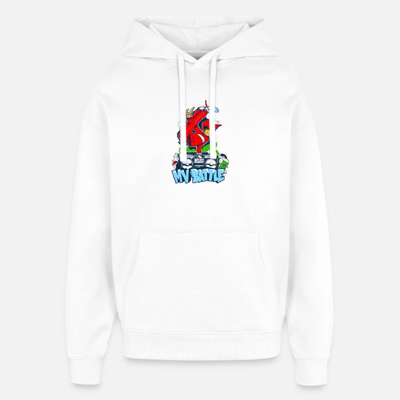 Breakdance | B-Boy | Hip Hop - Sweat à capuche unisexe Stanley/Stella Oversized - blanc