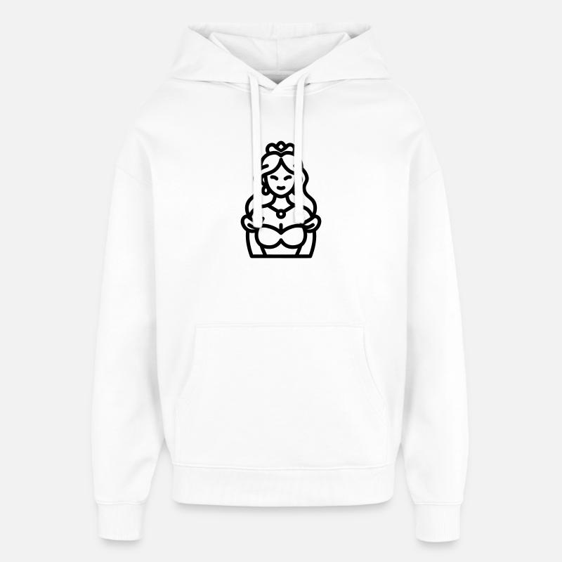 princesse - Sweat à capuche unisexe Stanley/Stella Oversized - blanc