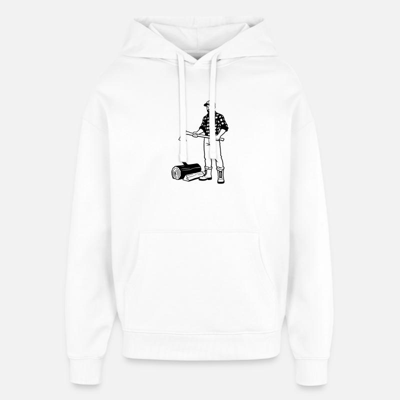lumberjack - Oversized Unisex Hoodie by Stanley/Stella - white
