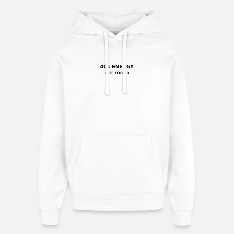 404 Énergie - Sweat à capuche unisexe Stanley/Stella Oversized - blanc