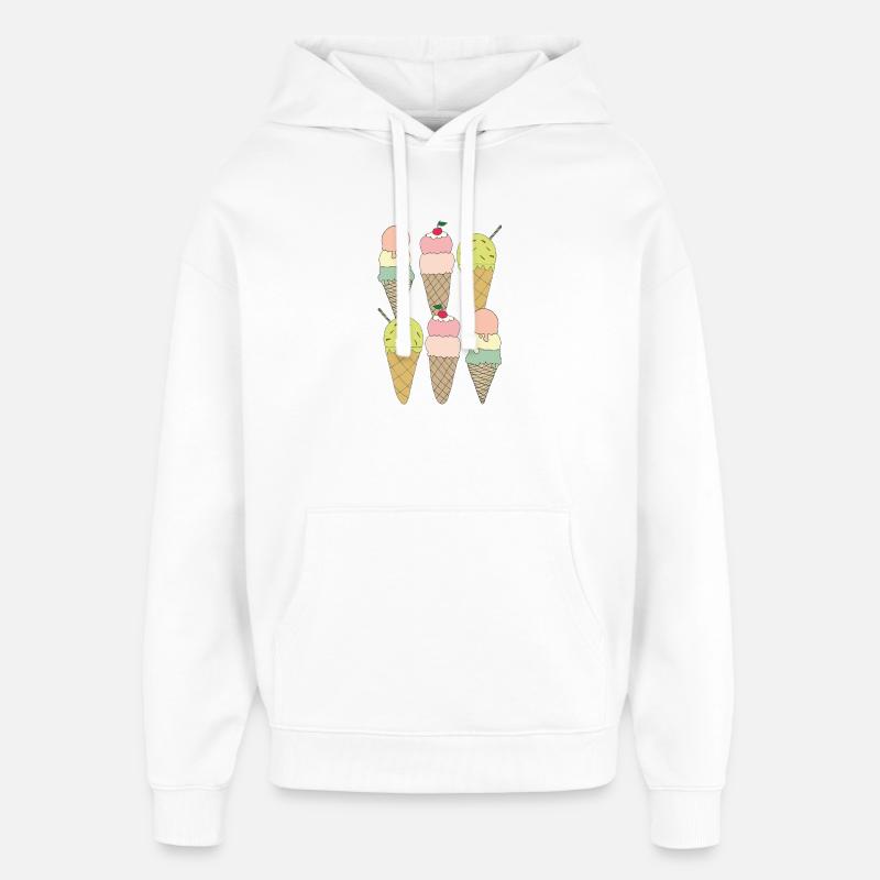 eisvariationen 6fach - Oversized Unisex Hoodie von Stanley/Stella - Weiß