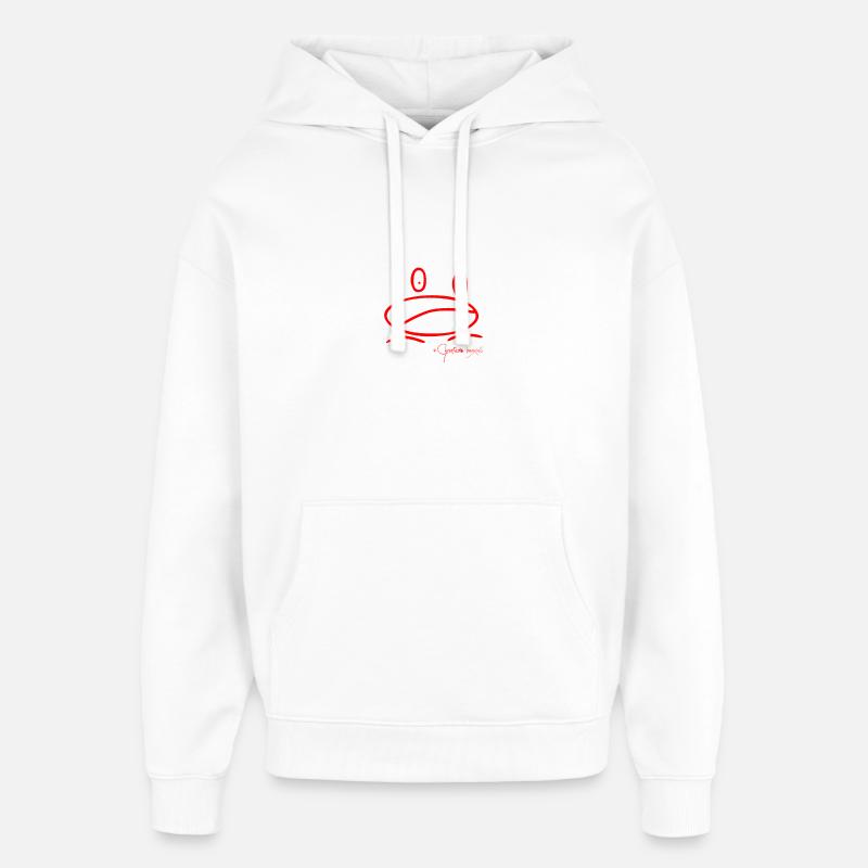 Grenouillemini - Ranunculus Oophagus - Sweat à capuche unisexe Stanley/Stella Oversized - blanc