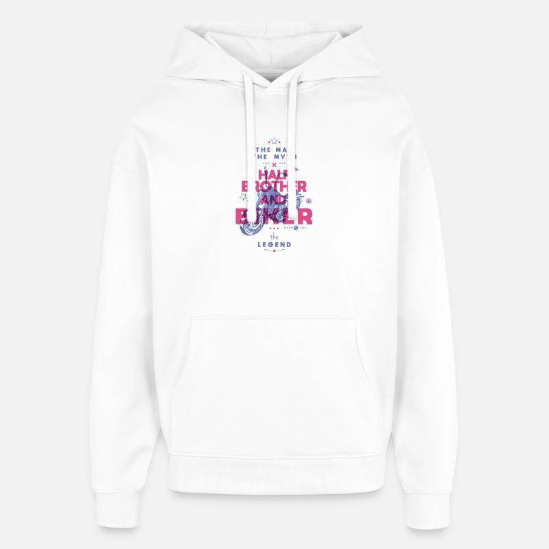 Mythisches Rad der Legende - Oversized Unisex Hoodie von Stanley/Stella - Weiß
