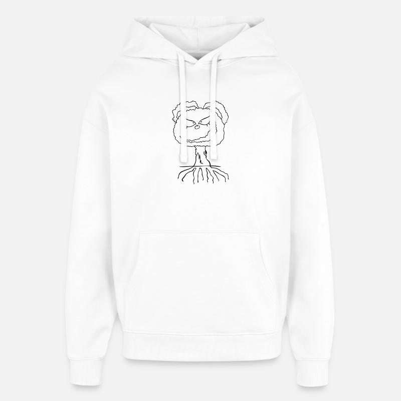 Arbre effronté - Sweat à capuche unisexe Stanley/Stella Oversized - blanc