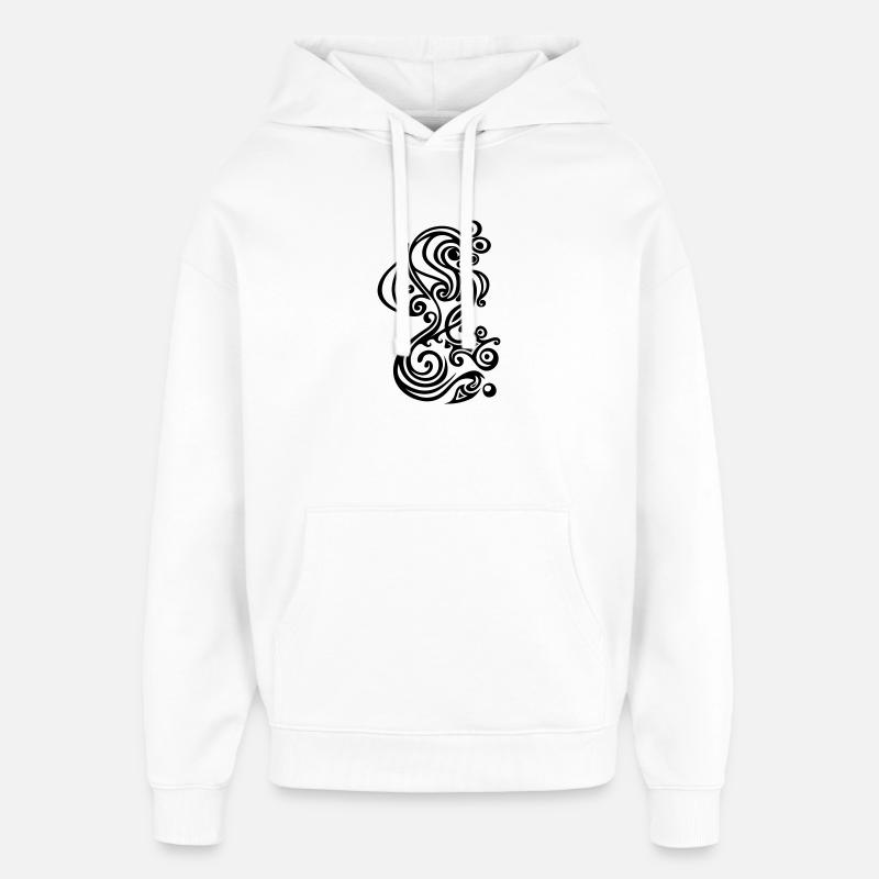 Hippocampe - Sweat à capuche unisexe Stanley/Stella Oversized - blanc