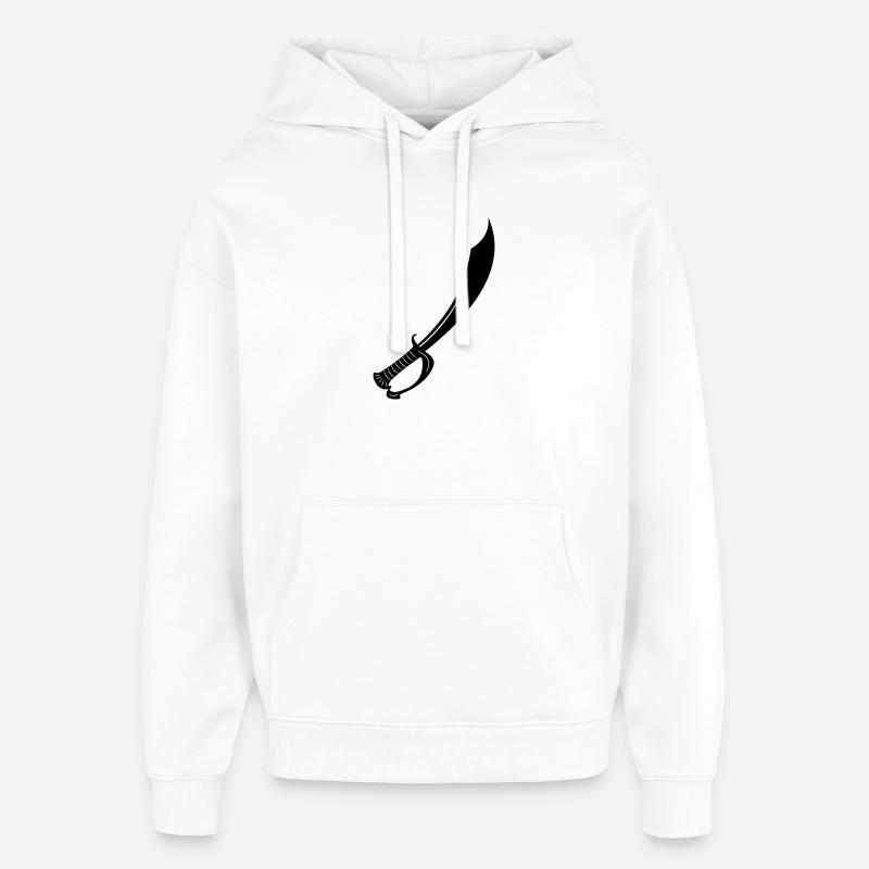 Schwert - Oversized Unisex Hoodie von Stanley/Stella - Weiß